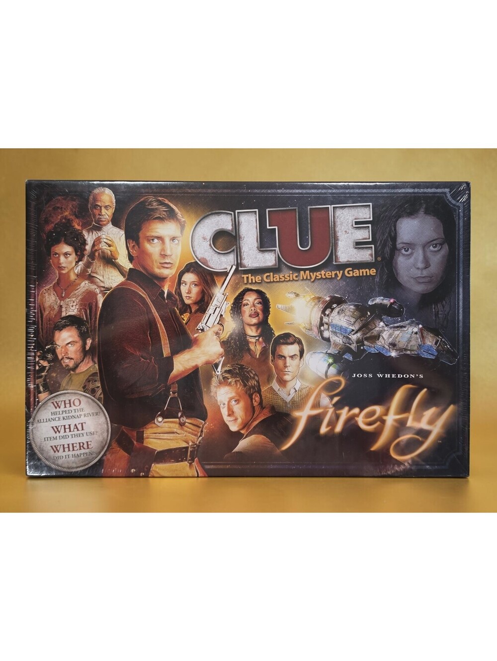 Clue Firefly Edition Board Game Joss Whedon 2014 USAopoly New Sealed Wrap Flaw